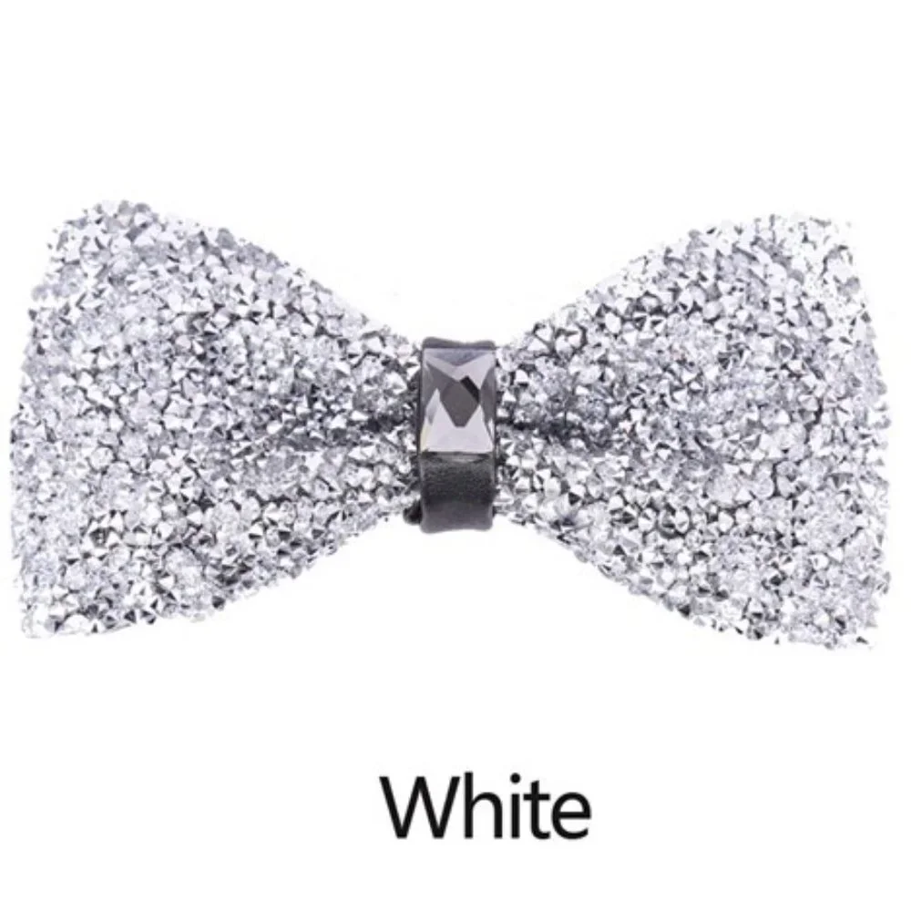 NEW Rhinestone Glitter Bow-Tie - Adjustable & Multiple Colors Available!